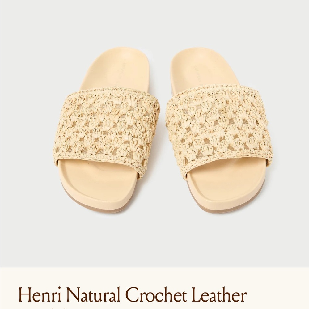Like new Loeffler Randall Henri Crochet Leather Sandal